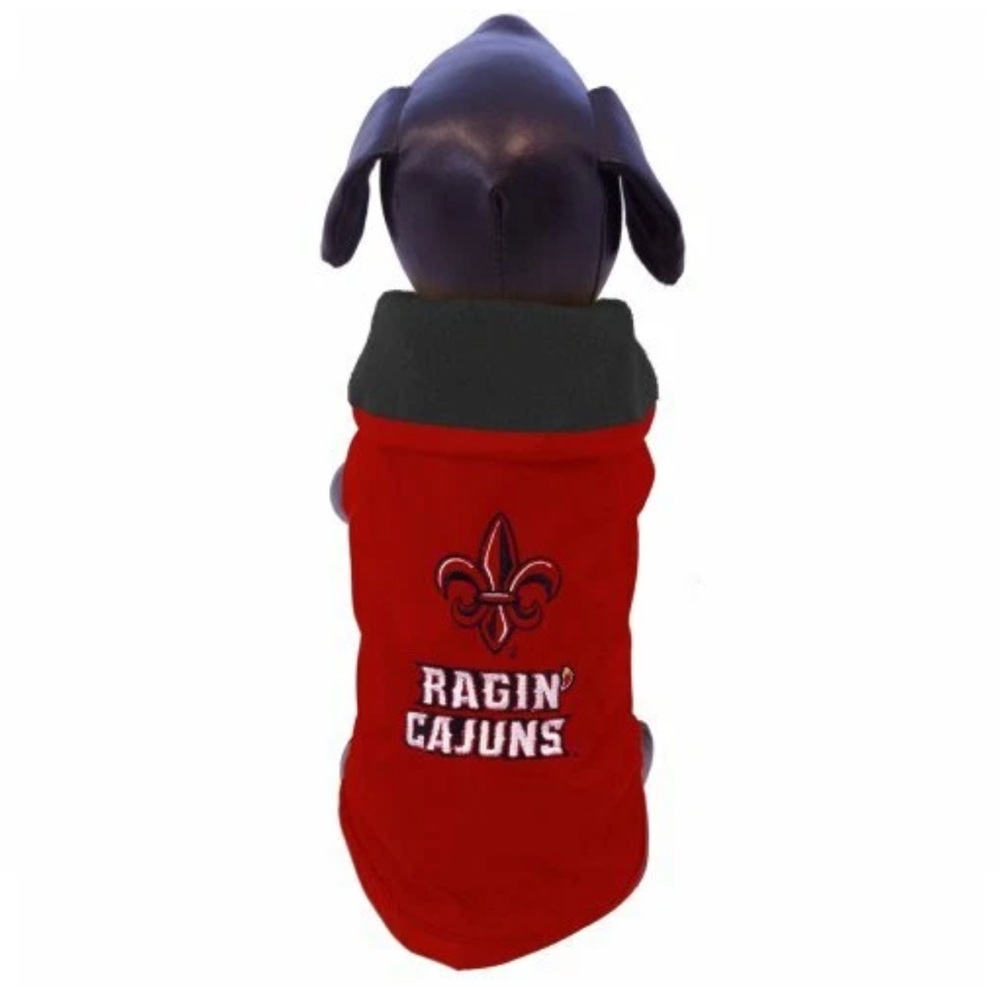 NWT [All Star Dogs] Louisiana State Ragin' Cajuns All Weather Dog Fleece Coat XL